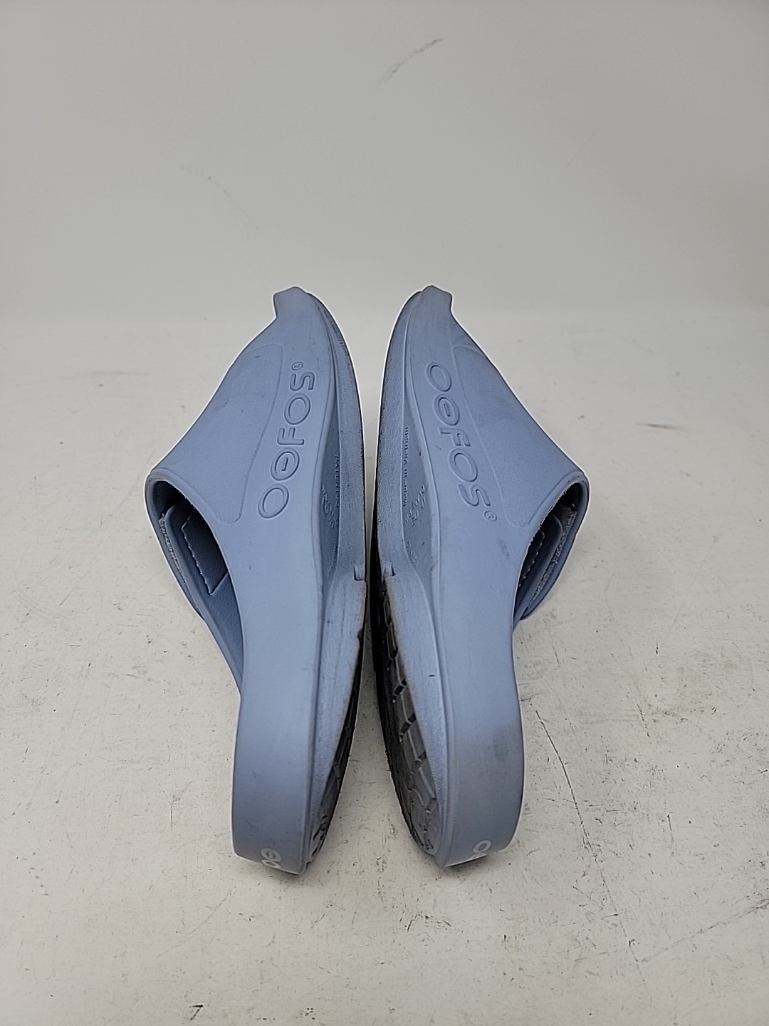 OOFOS OOAHH SPORT FLEX MATTE BLUE SLIDE SANDALS UNISEX WOMEN’S 10 / MEN’S 8