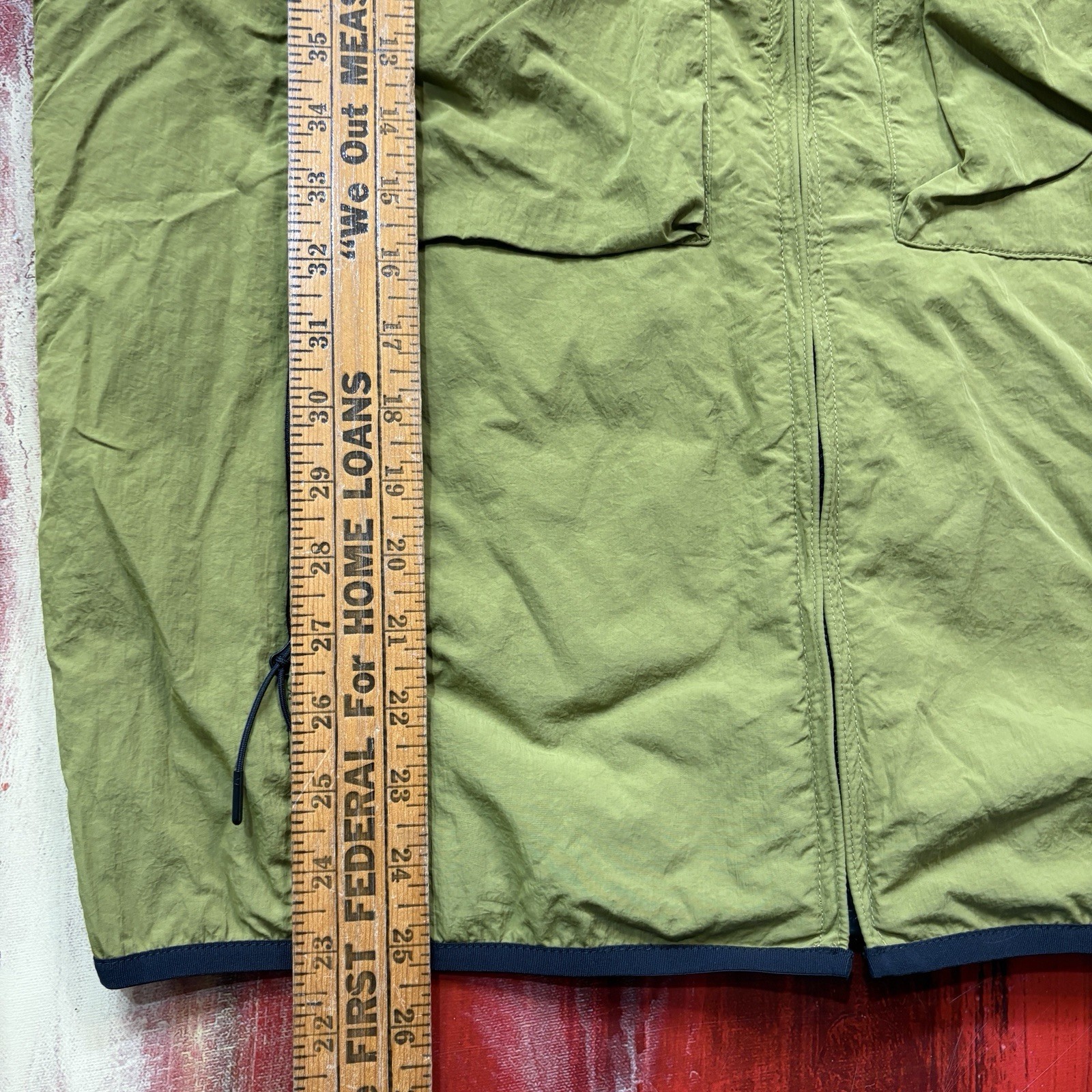 Nike Tech Woven Olive Green Pockets FZ Utility Wind Vest Men’s S FZ0748-307 NEW