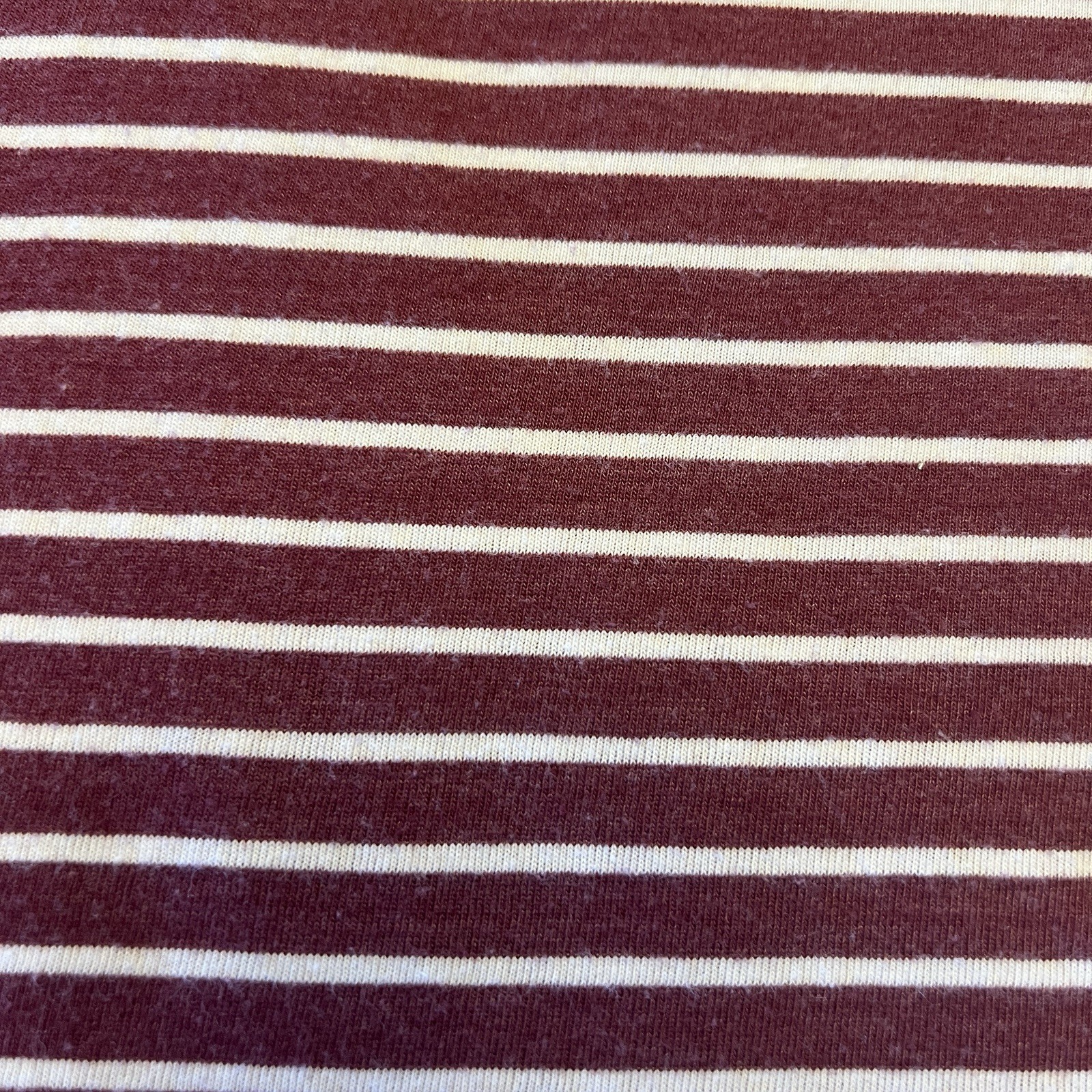 Old Navy Long Sleeve Maroon and white Striped Shirt cotton mens vintage inspired