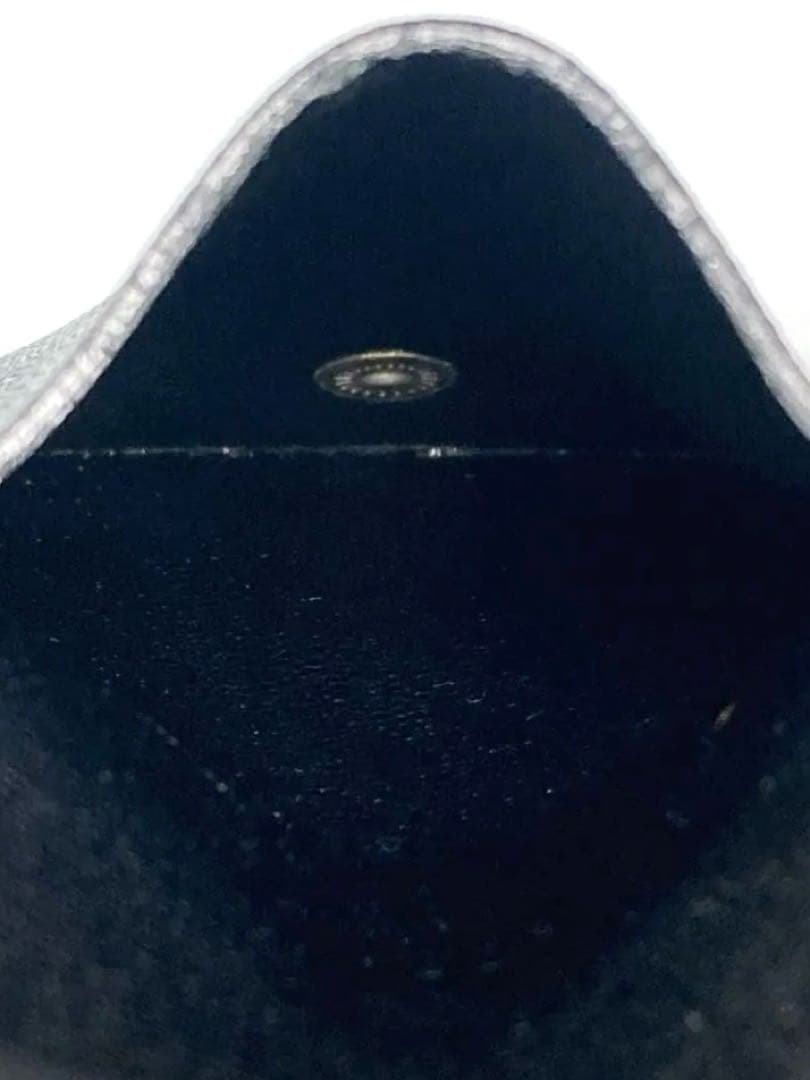 Beautiful Item GUCCI G Logo Leather Coin Case Small Item Holder with Box Black