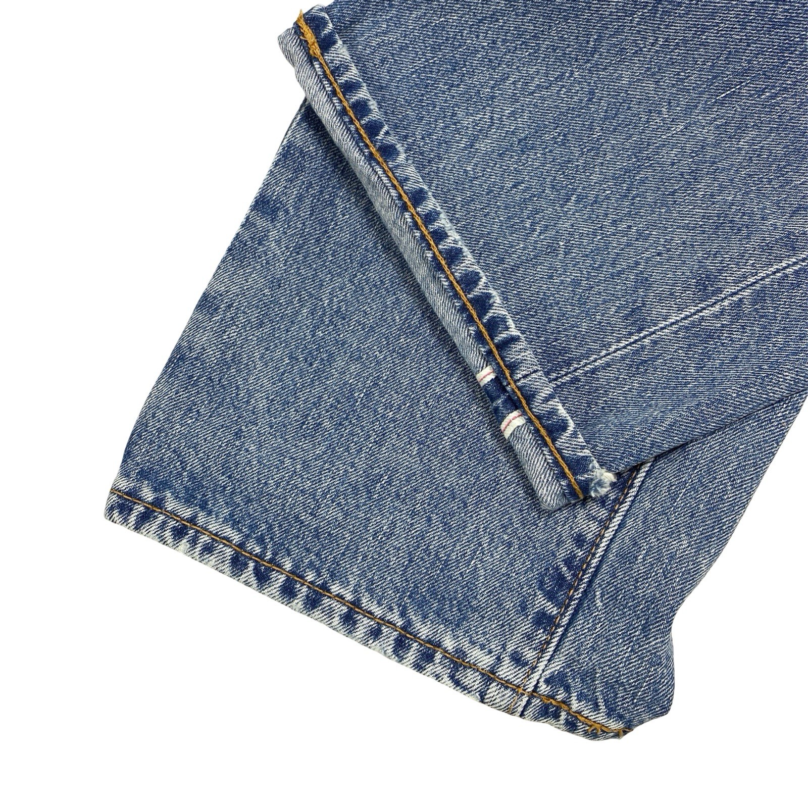 Levi’s Premium Men’s 505 Regular Fit Selvedge Denim Jeans Size 33 x 34