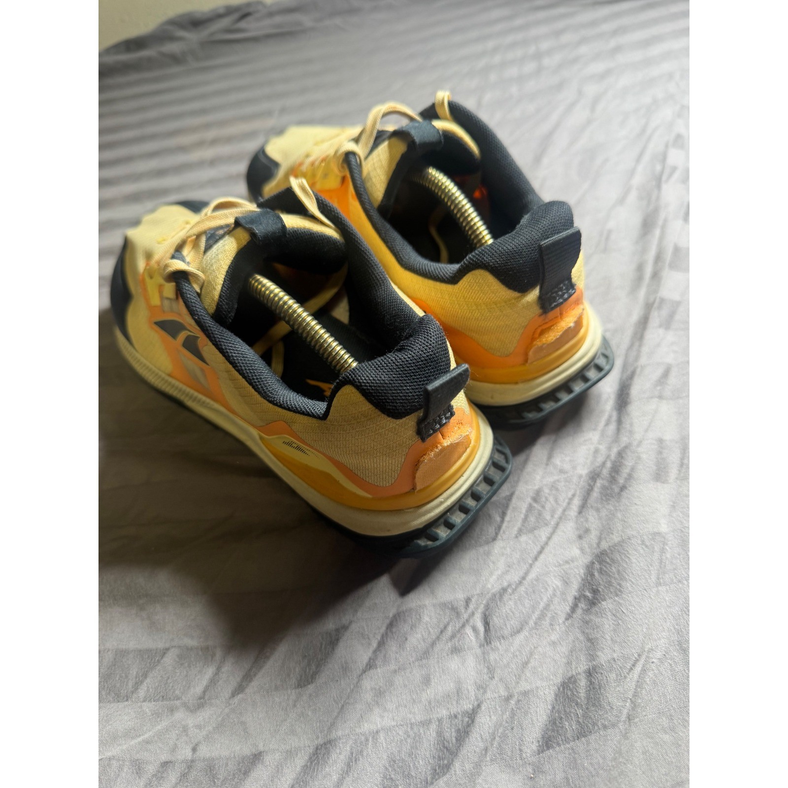 Altra Lone Peak 7 Womens Trail Running Shoes Yellow Orange AL0A7R7G880 US 10.5