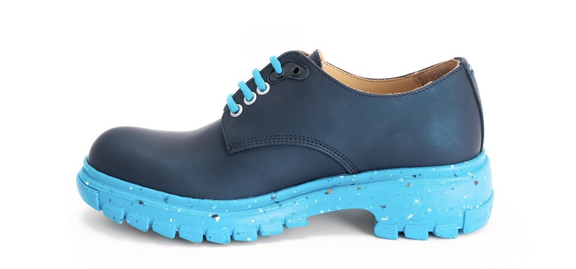 Fluevog EXCELLENT Official Tuesday Classic everyday blue/turquoise derby -12