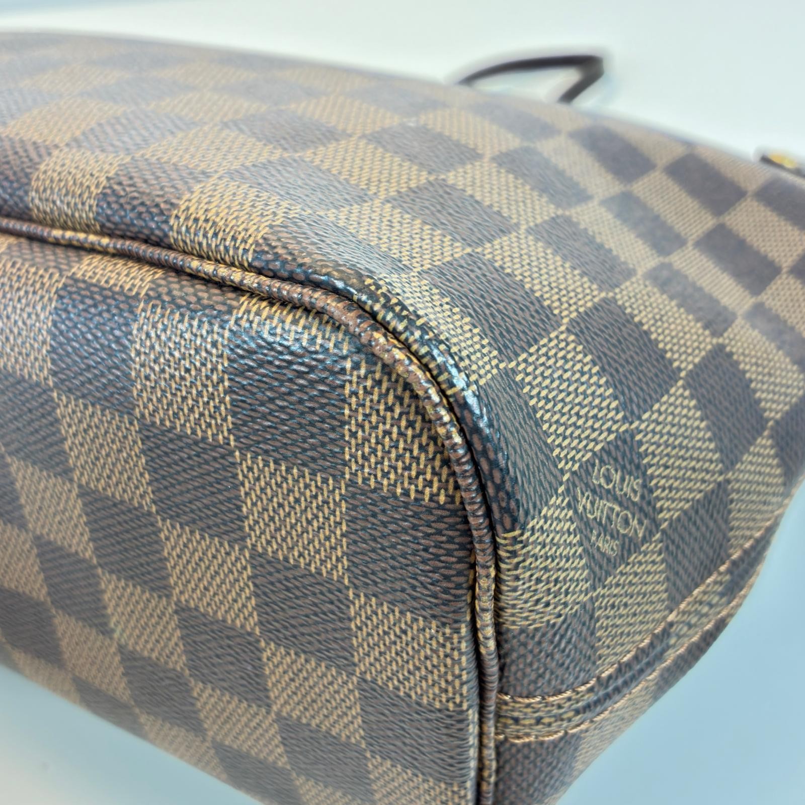 LOUIS VUITTON Never full PM Tote Bag N51109 Damier canvas Brown