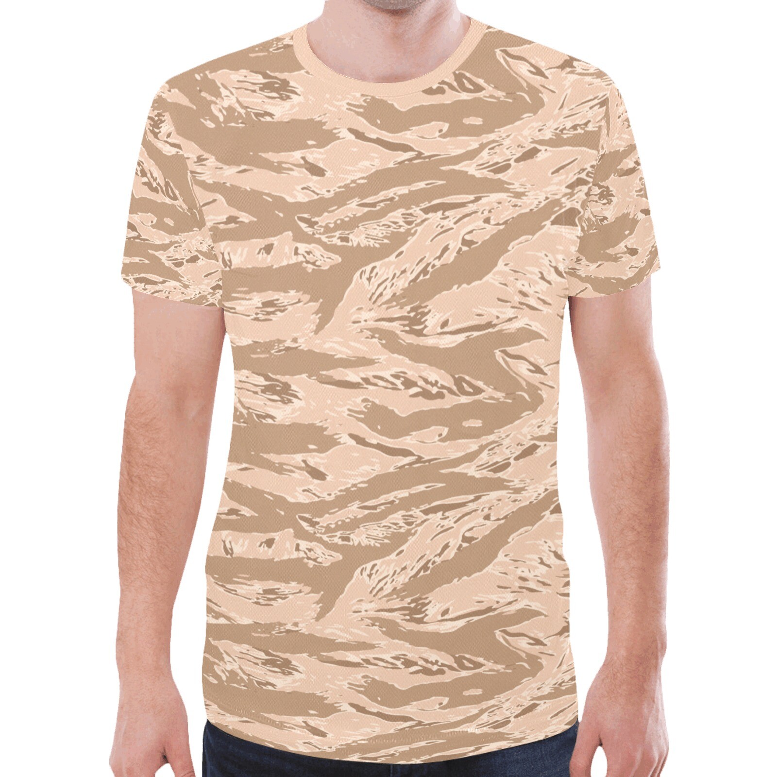 US Desert Tigerstripes 02 Camouflage Sports Tee XS to 5XL