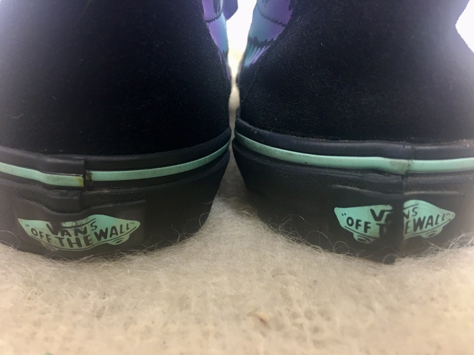 Vans Worlds Skulls Skateboard Shoes US Sz Men 8 Women 9.5 TB40 Black Purple