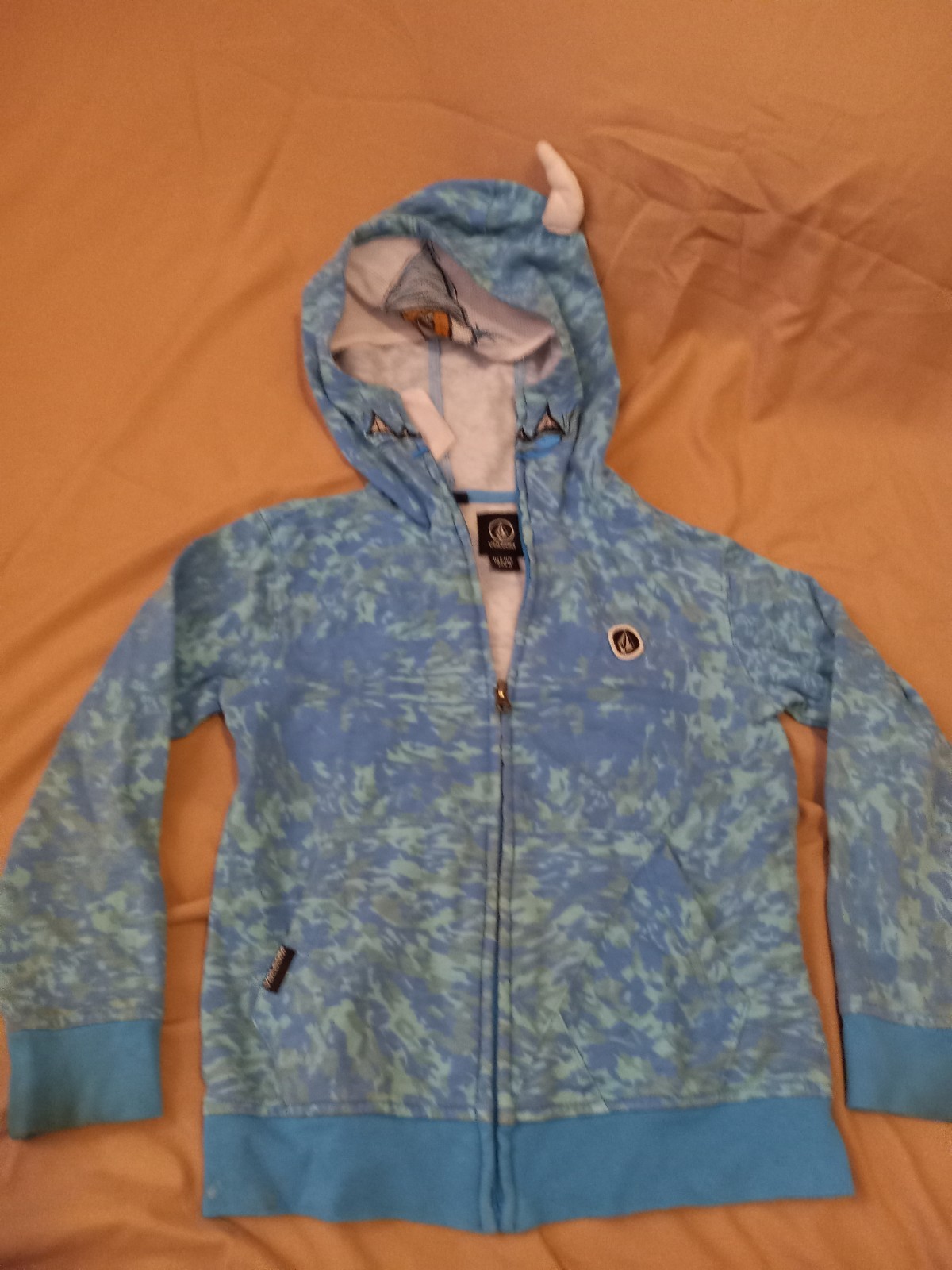 Volcom Brand Monster Zip up Hood with Eye mask Toddler sz 5