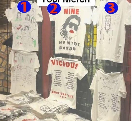 Nine Vicious Emotions Tour 2026 Tshirt Reprint