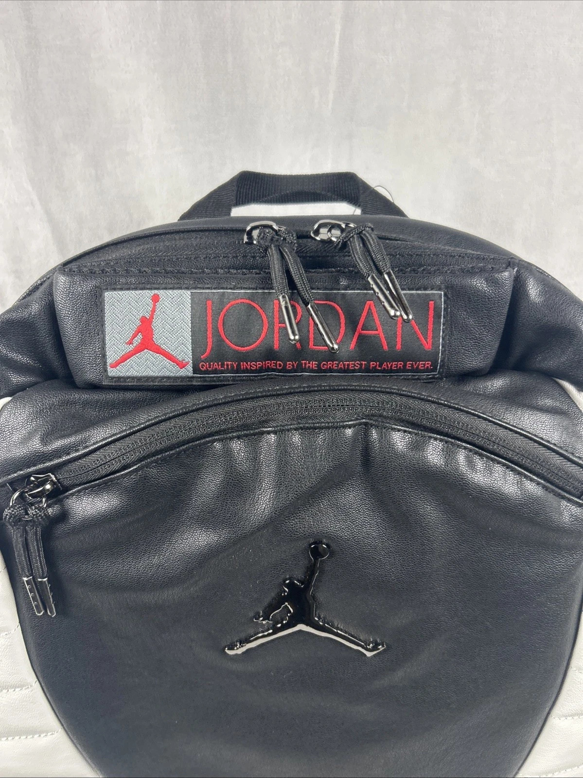 BNWT JORDAN RETRO 12 TAXI PLAYOFF BLACK WHITE BACKPACK 9A1773-F66 NEW WITH TAGS
