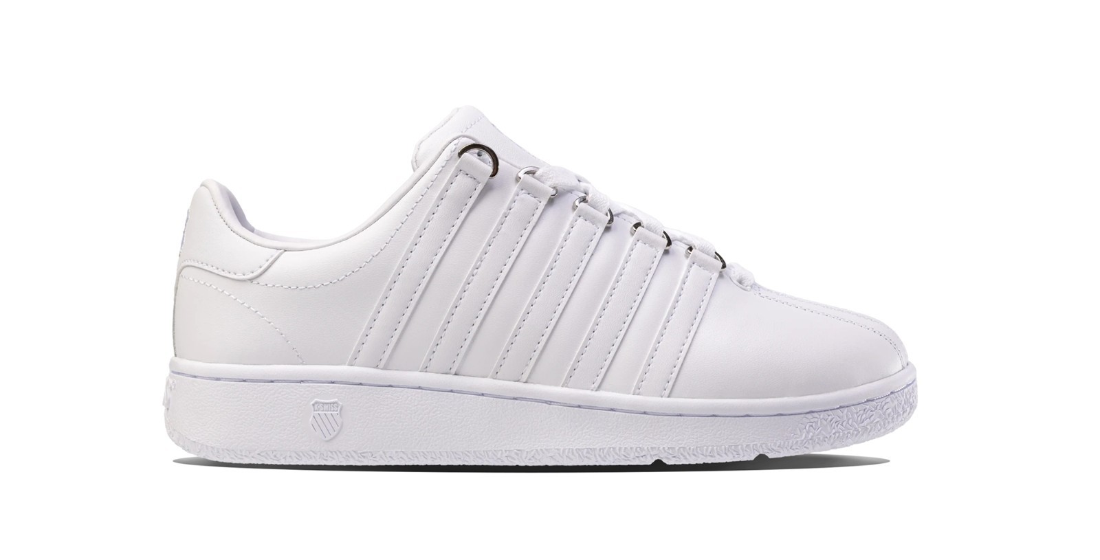 MEN’S K-SWISS Classic VN White/White Leather Shoes New In Box