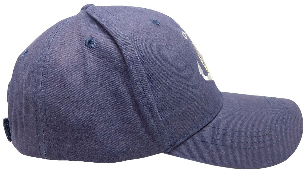Anchor Yacht Club Boating Nautical Navy Blue Adjustable Embroidered Cap Hat