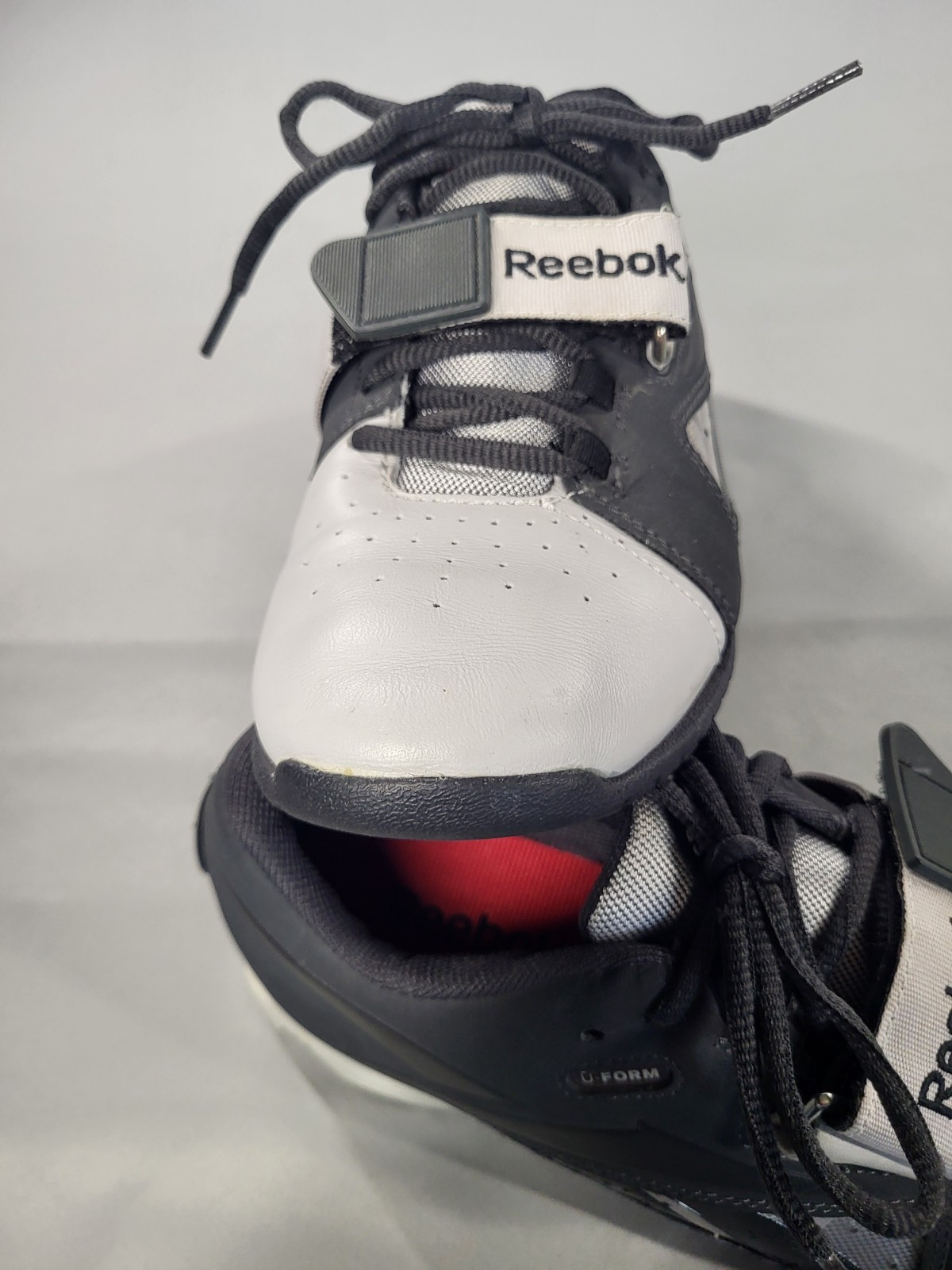 Reebok CrossFit Lifter U-Form Men’s Weightlifting Shoes Grey White J99808 Size 8