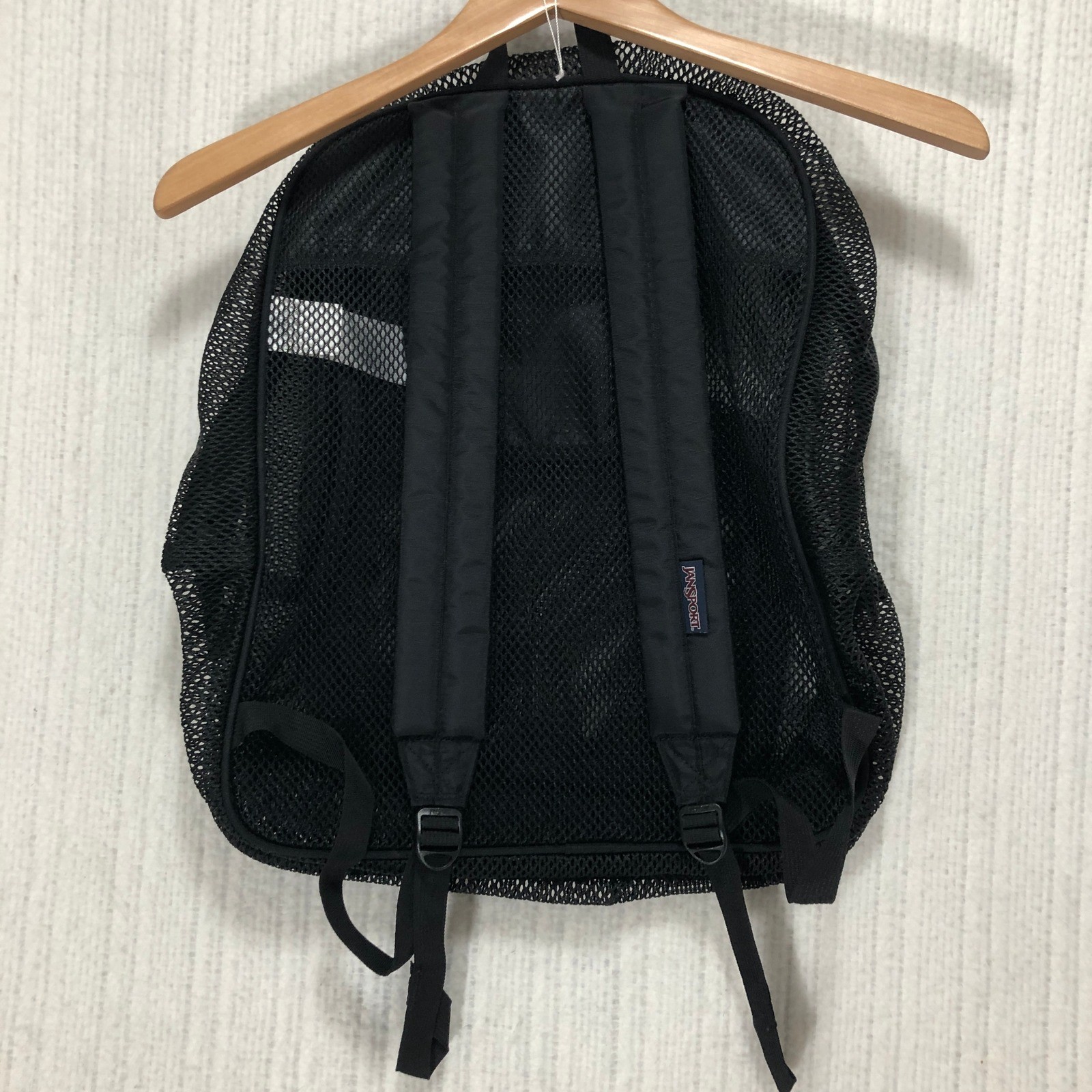 JanSport Mesh Pack Backpack Black See Through School Bag JS0A2SDG 43×34.5x17cm
