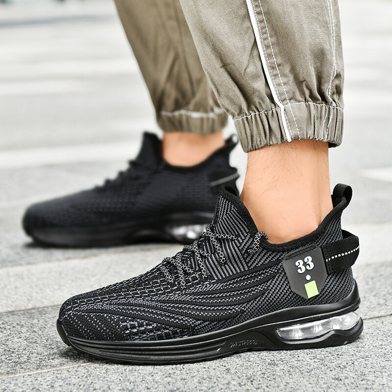 Breathable Running Sneakers— Lightweight Unisex Mesh Trainers Walking Tennis Gym