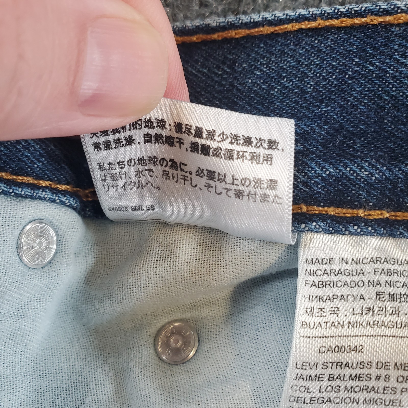 Levis 517 Mens 38×30 Blue Bootcut Denim Jeans Waterless