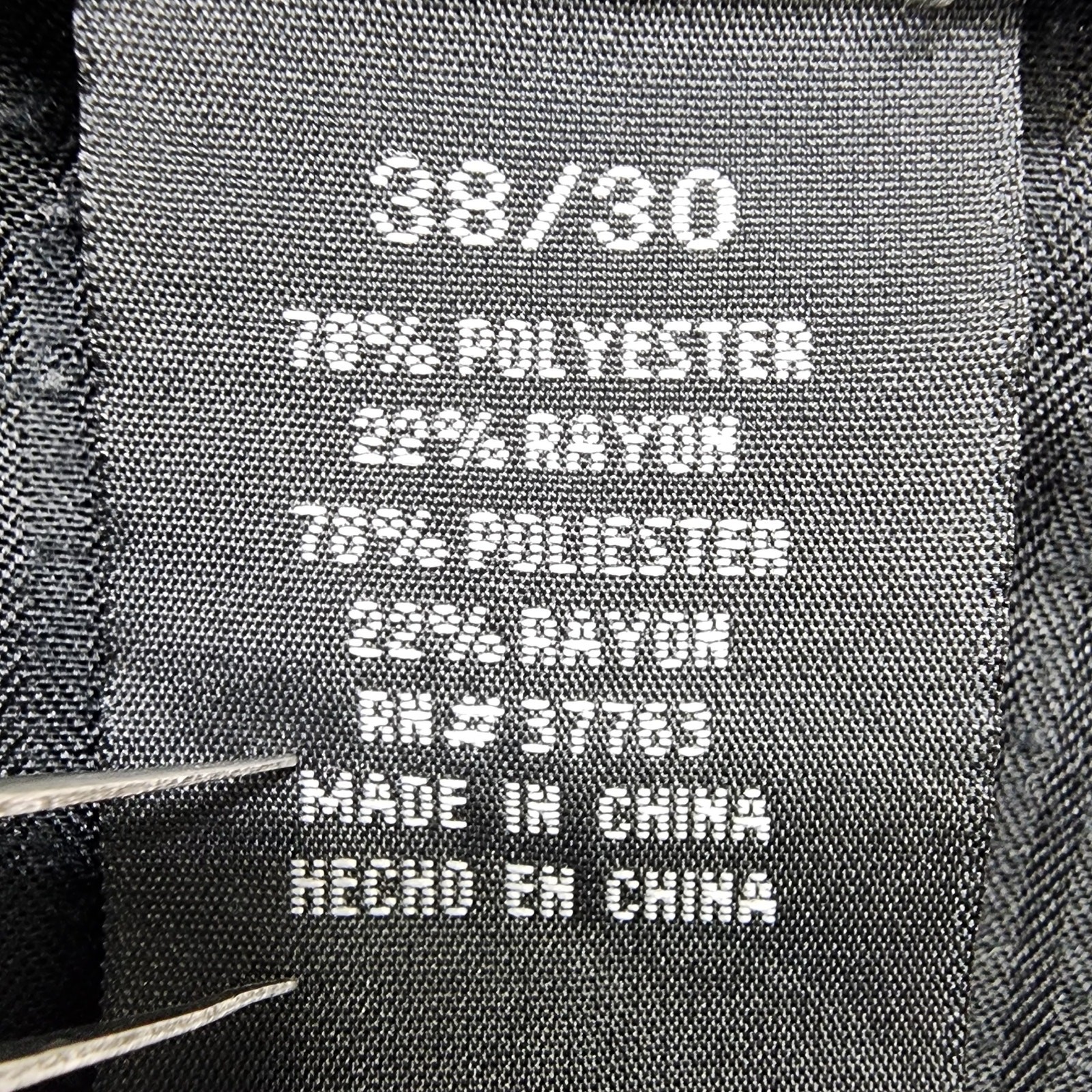 Perry Ellis Portfolio Dress Pants Mens 38/30 Gray Pleated Cuffed Polyester Rayon