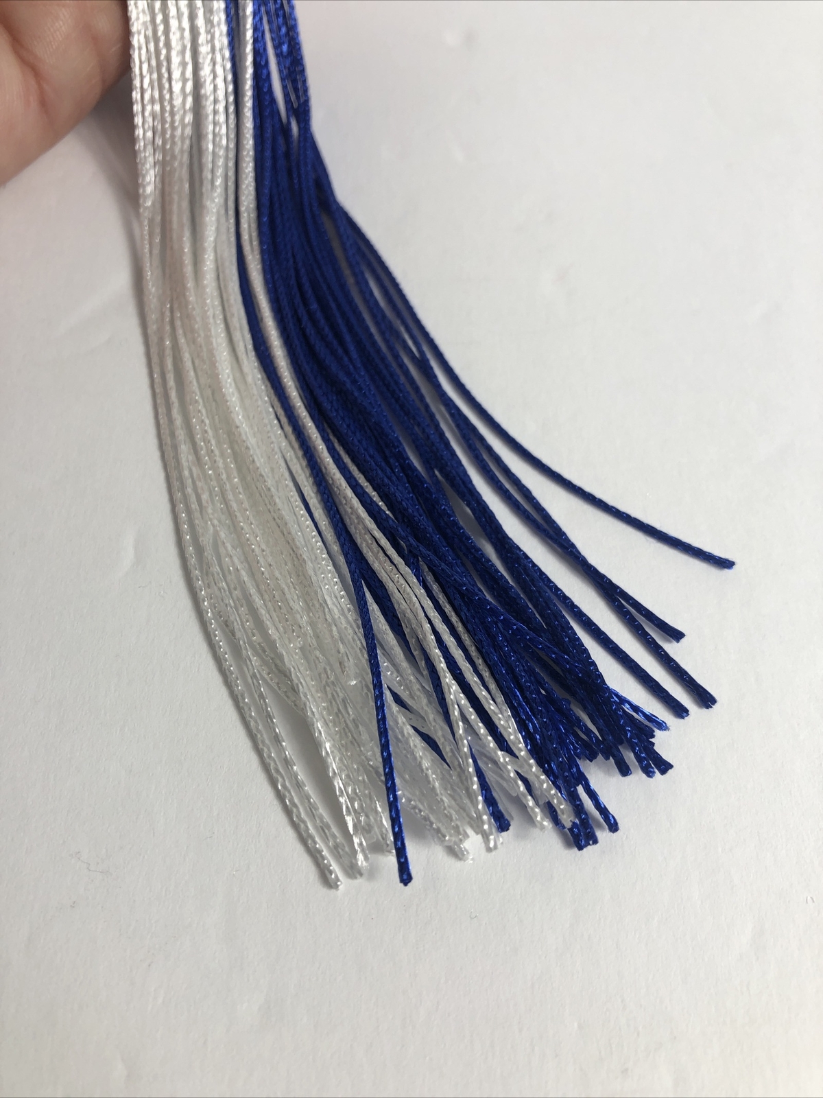 Blue / White 2 Color Graduation Tassel With Gold Date Drop 2023 PSU