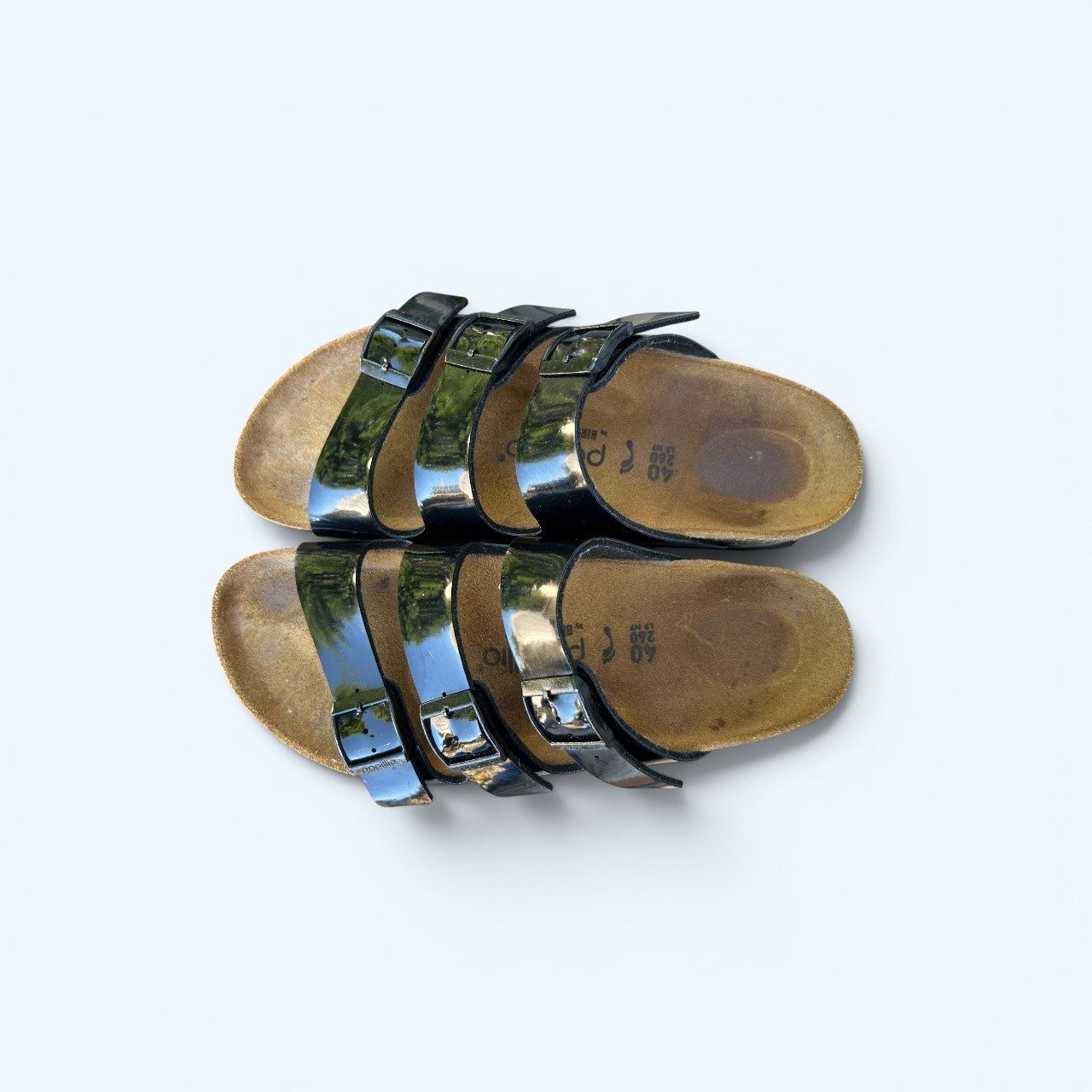 Birkenstock Papillio Florida Flex Platform Sandals – Black Patent EU 40 Narrow