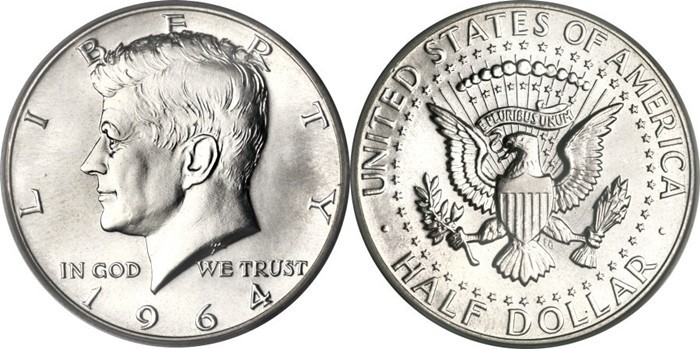 Half Dollar Hinged Back Money Clip