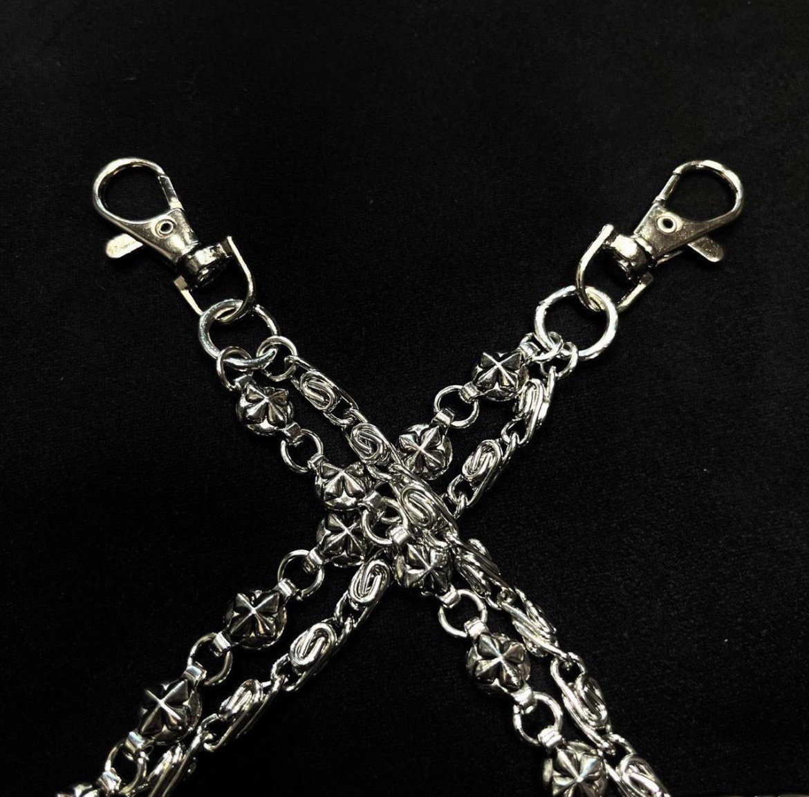 Silver Chrome Men’s Unisex Wallet Chain