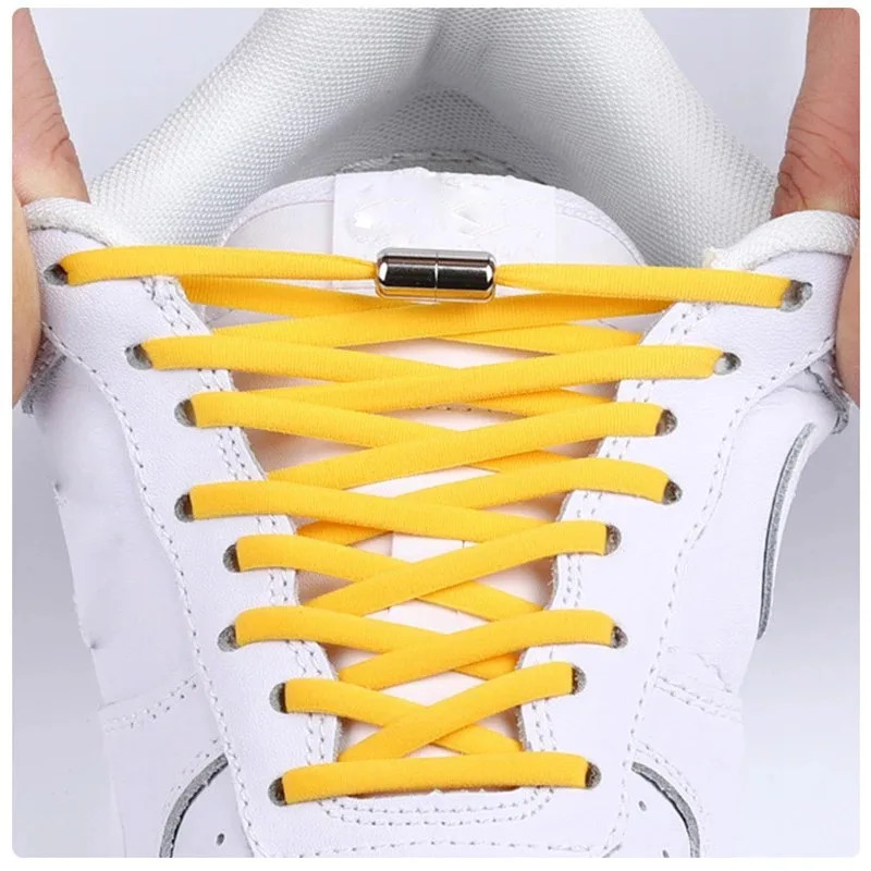 Elastic Laces Sneakers Colorful No Tie Shoelaces for Sports Running Walking Roun