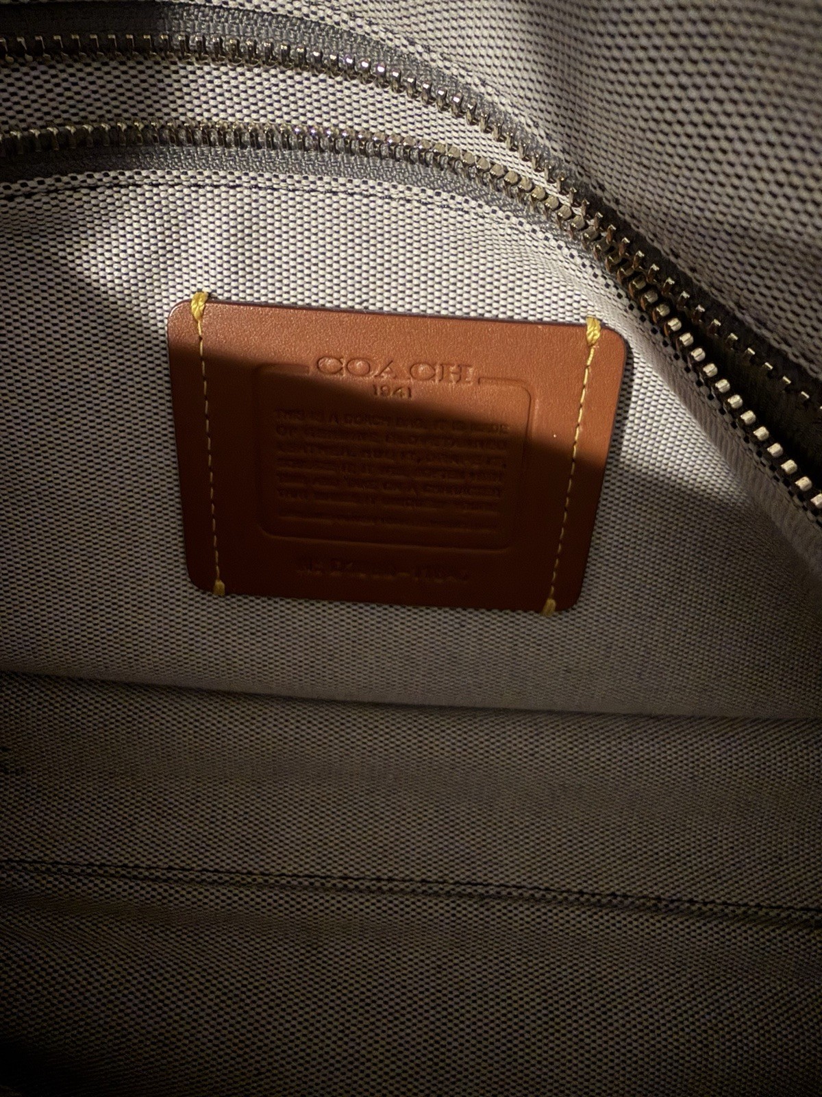 Coach Brown Zip Satchel Top Handle Bag w/ Detachable Strap, Studs, Pockets