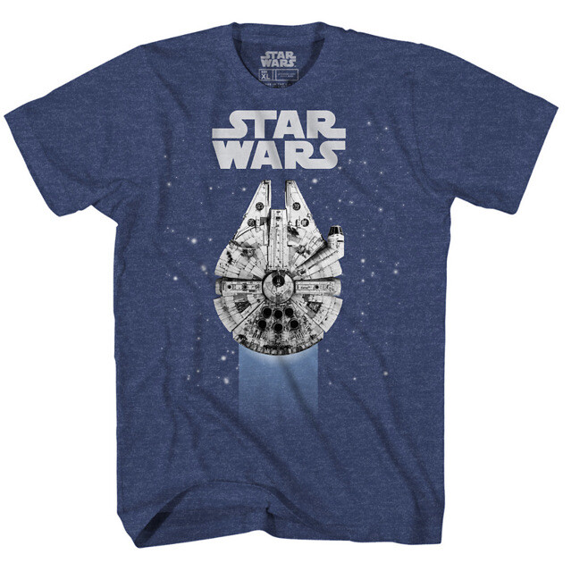 Star Wars Men’s Mad Engine T-Shirt Size Large Color Navy Heather 100% Cotton