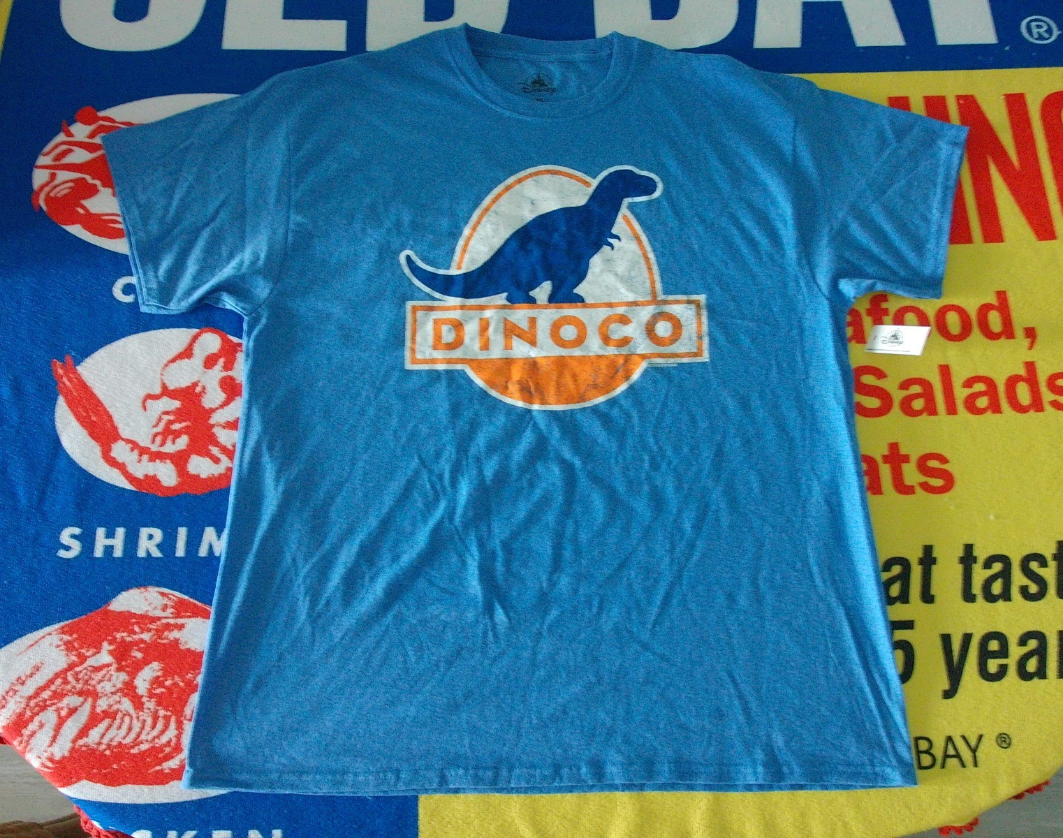 DINOCO DISNEY PIXAR logo T Shirt Men’s XL New animated Cars PISTON CUP RACING