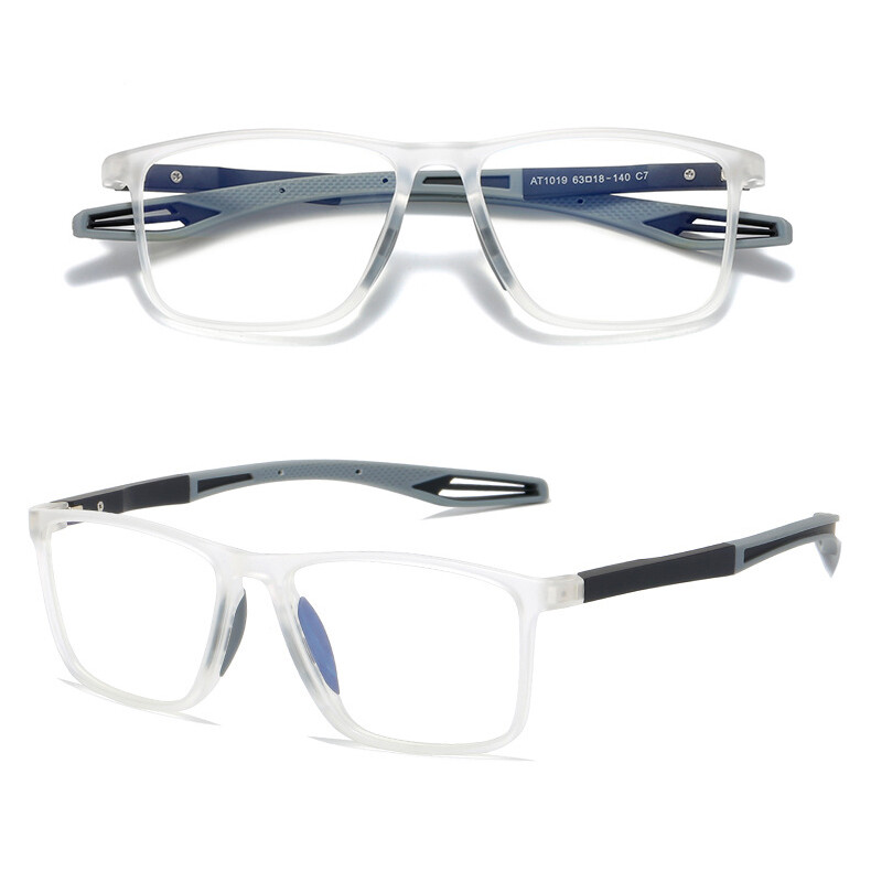 Blue Light Blocking Photochromic Reading Glasses Men Square Outdoor Sunglasses