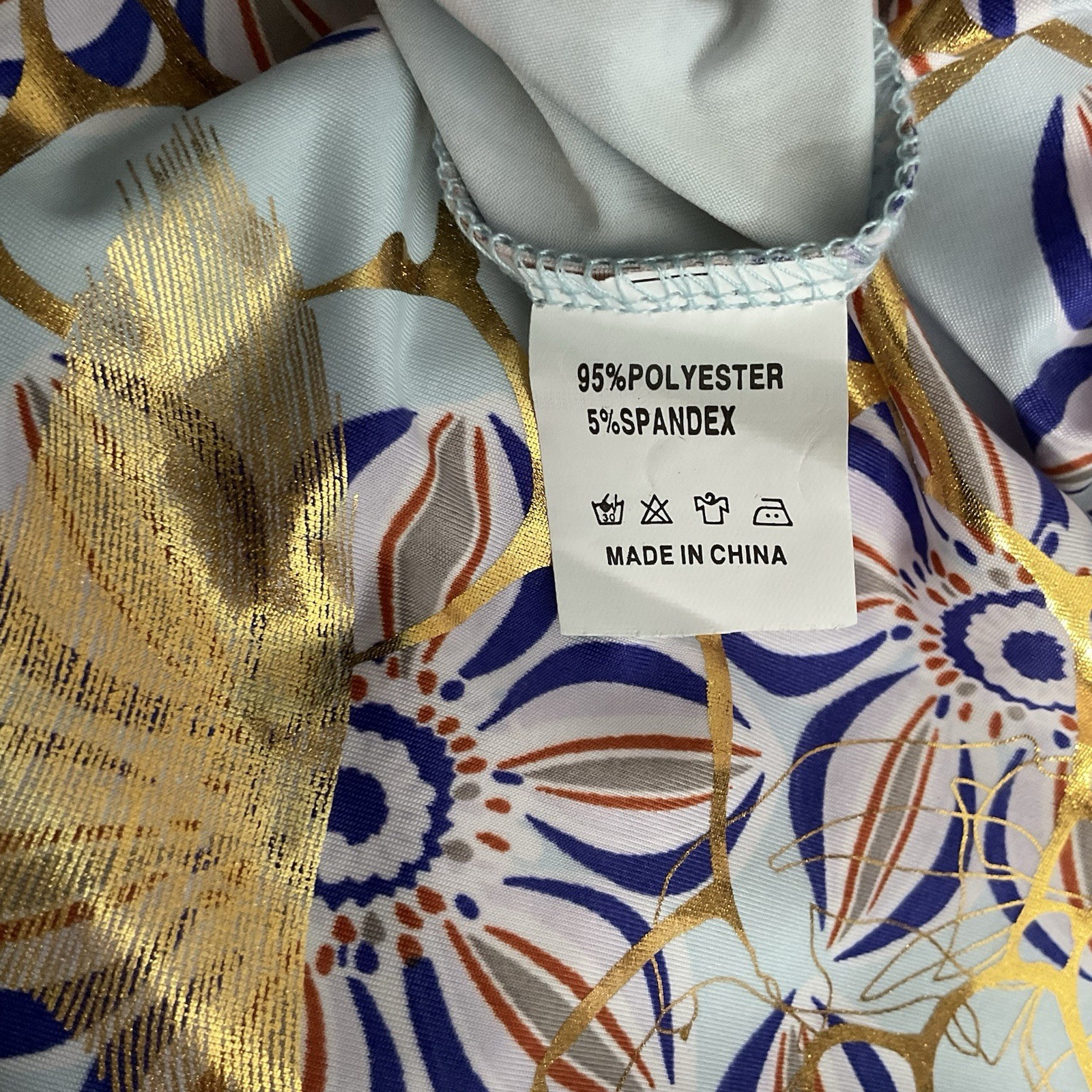 India Boutique OS Maxi Dress Blue Gold Metallic Floral Halter Boho Festival