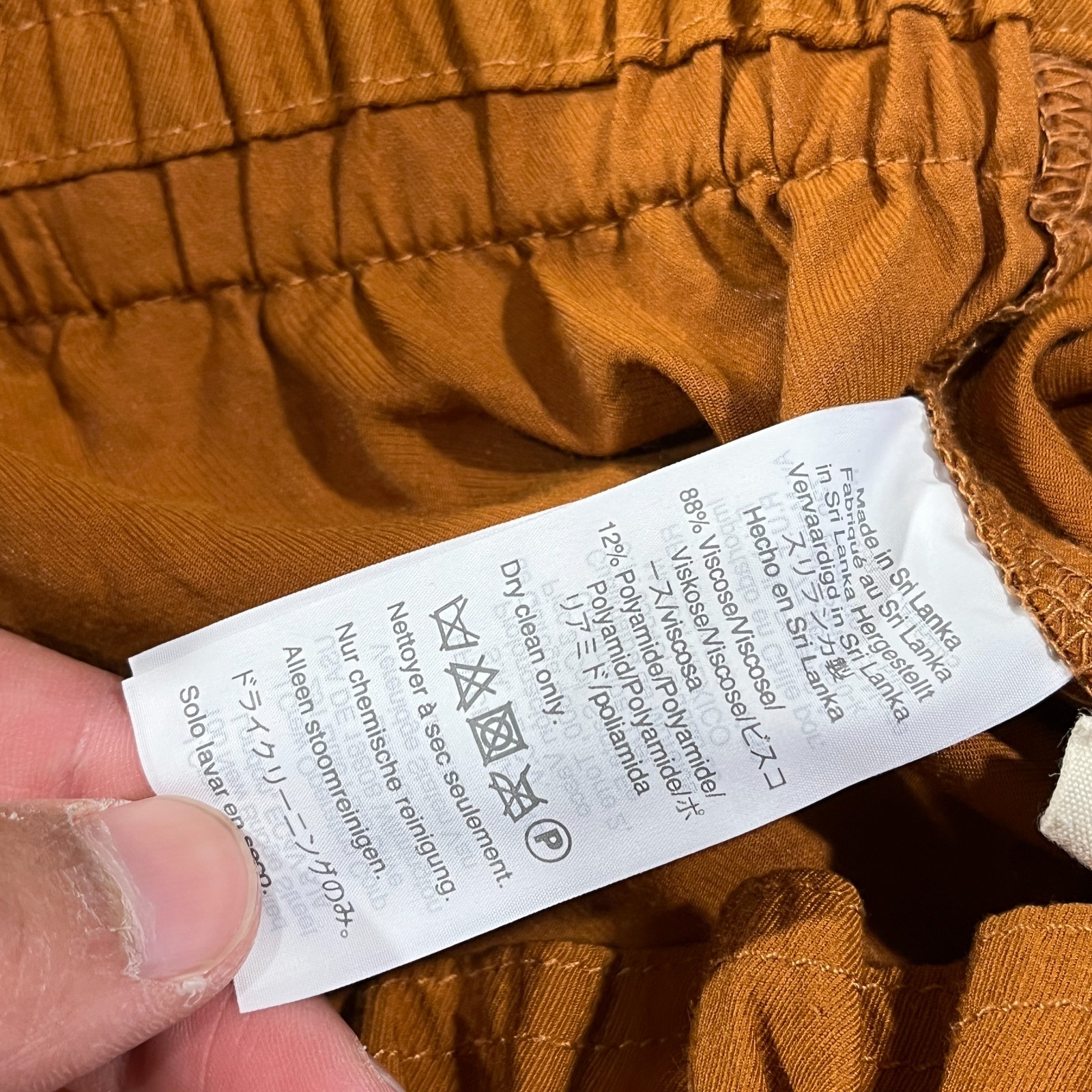 Madewell Pants S Dunaway Paperbag Ankle Tie Waist Belted High Rise Burnt Orange