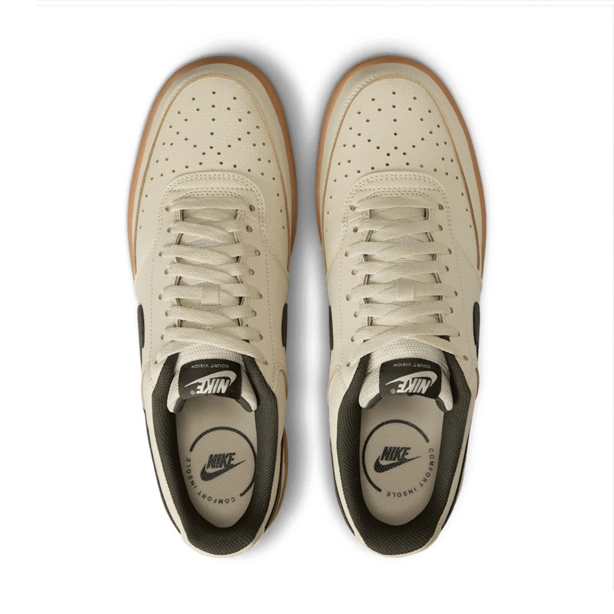 Nike Court Vision Low Shoes Mens Khaki Sequoia Outdoor HV4506 200