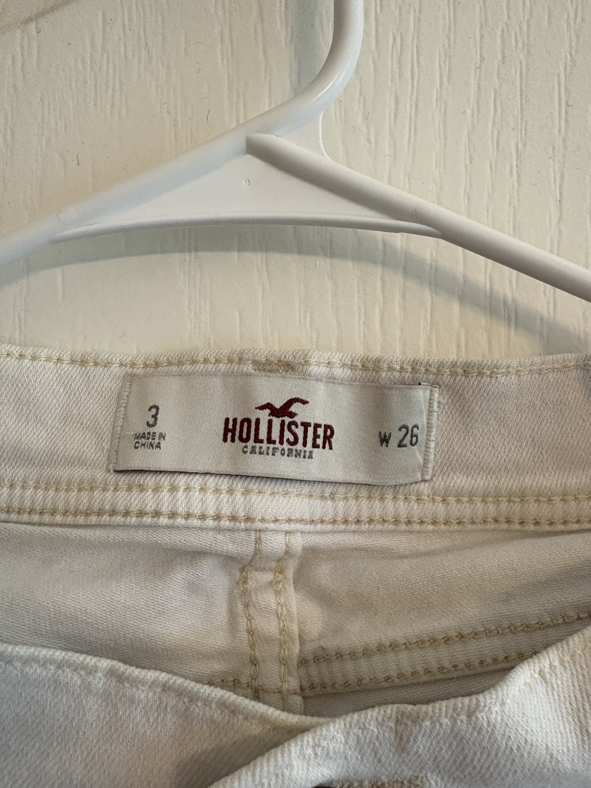 Hollister Low Rise Micro Mini Distressed Jean Shorts Vintage Y2K 2000s Grunge 3