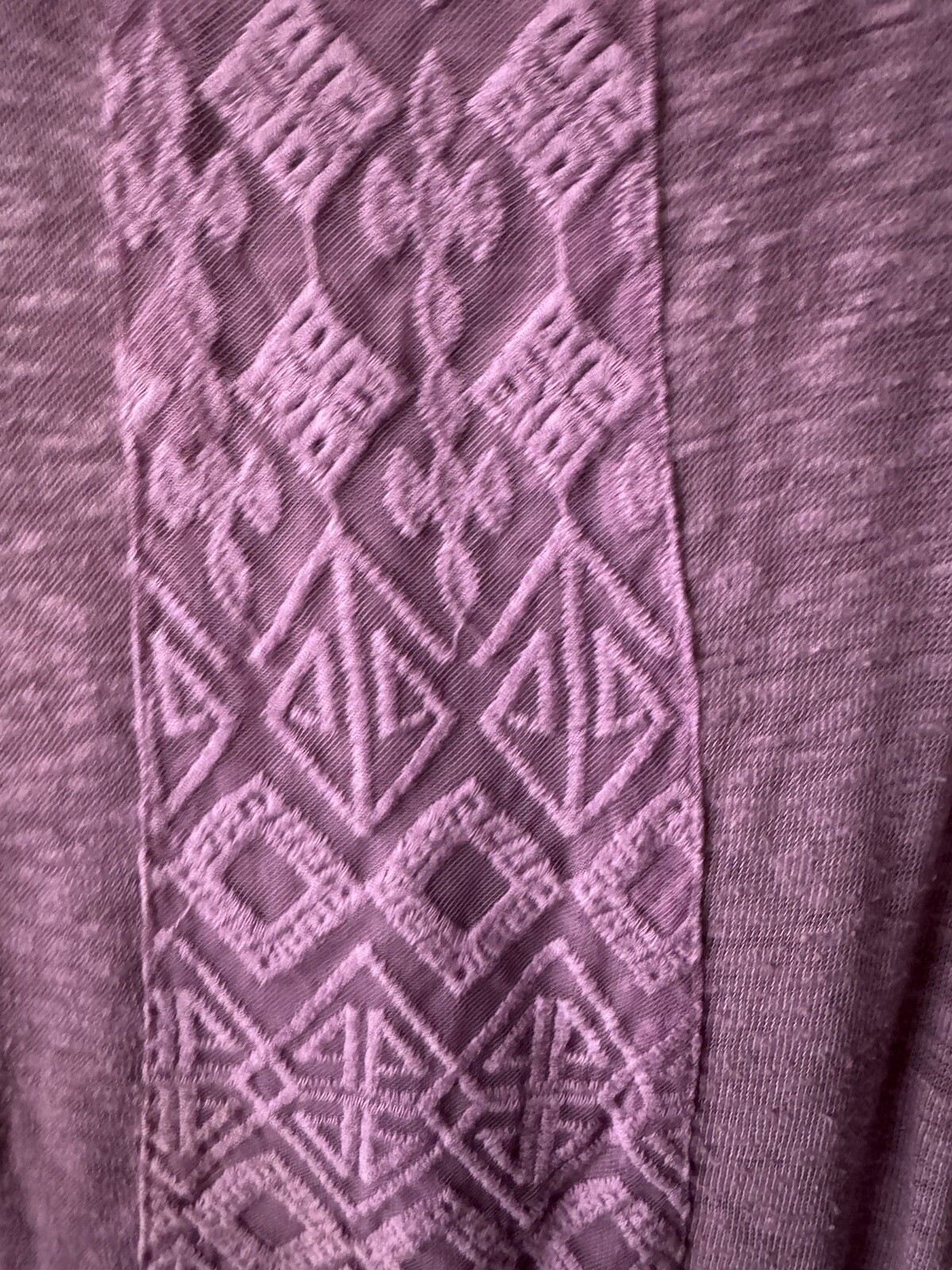 😈😈Faded Glory Vintage Purple Fringed Knit Blouse Top Size XL😈😈