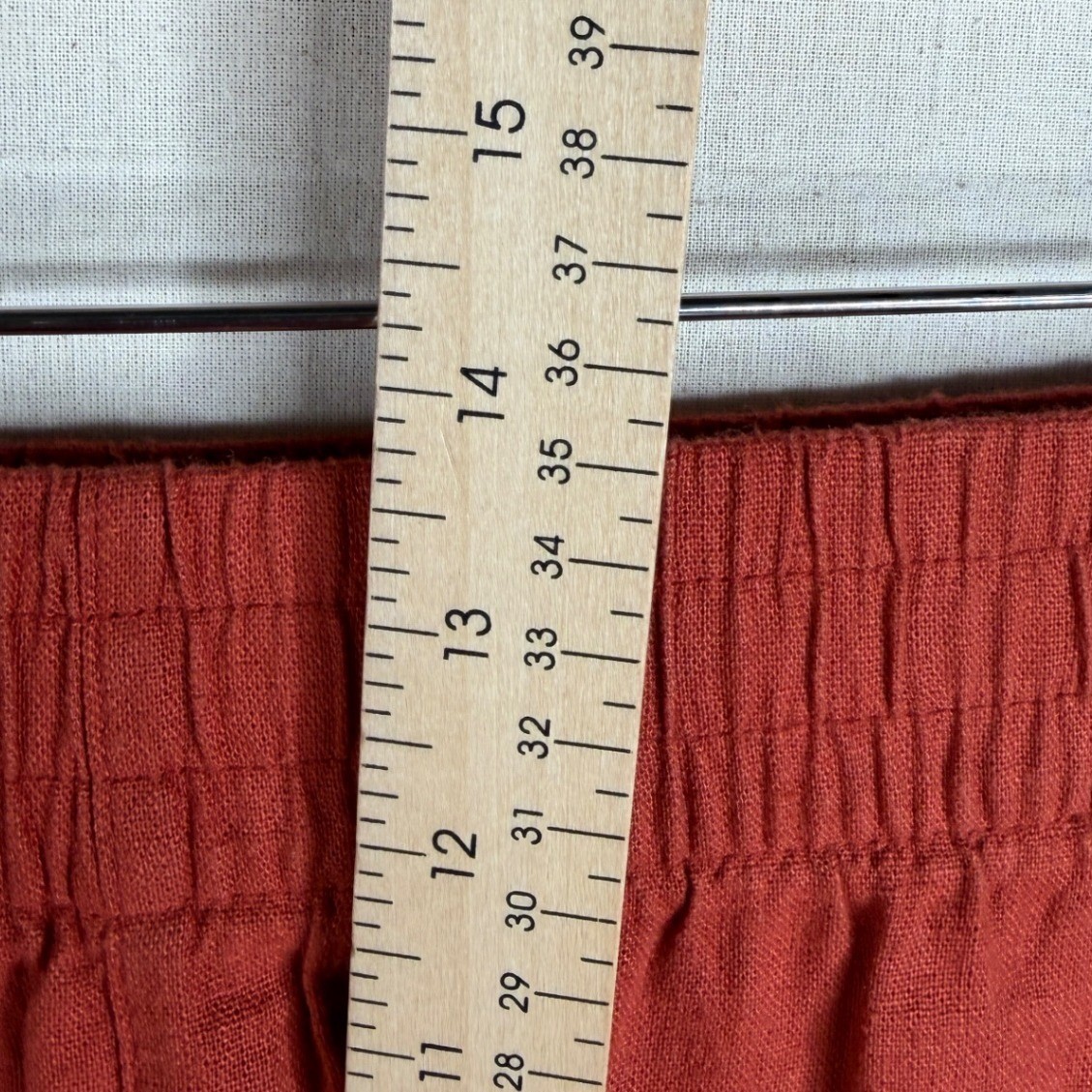 New Old Navy Linen Blend Comfort Waistband Short size 2X Orange
