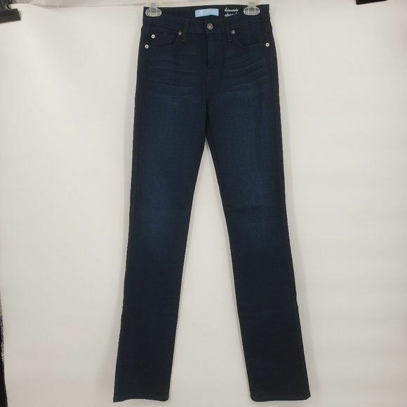 7 For All Mankind Kimmie Straight Leg Jeans Dark Wash Women’s Size 26 NWOT