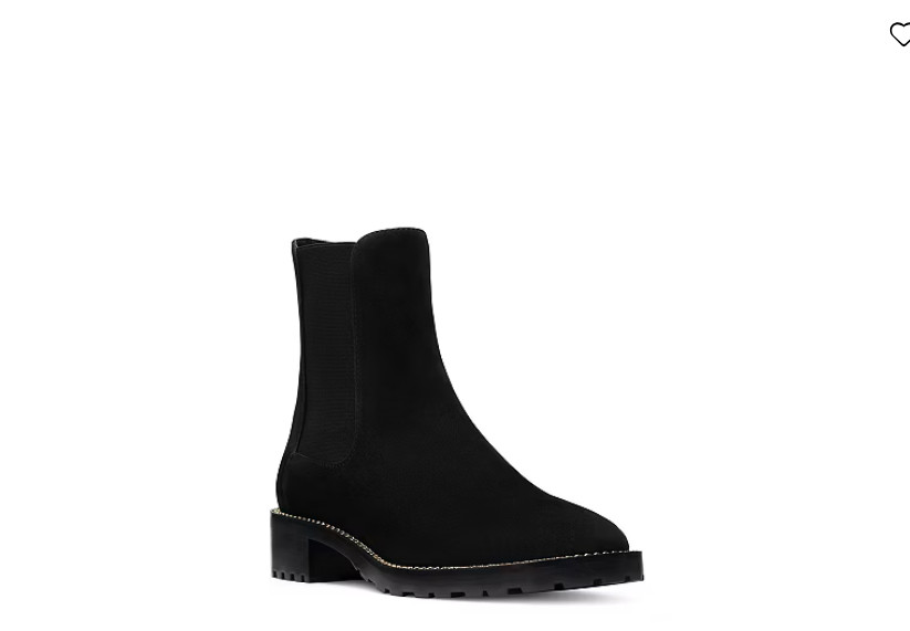 New Stuart Weitzman Kolbie Chelsea Boots Size 6 M, BLACK SUEDE – $695
