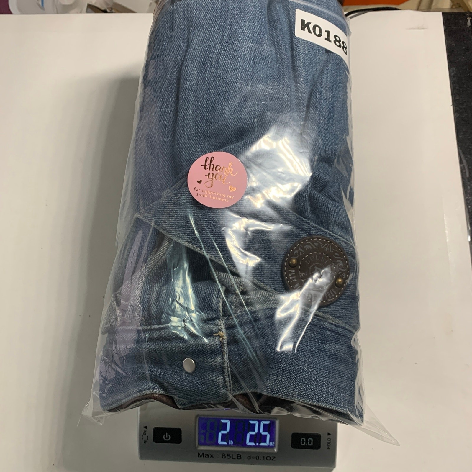 Double D Ranch Lead Steer Denim Jacket 2X Longhorn Cross Stitch Western Rodeo