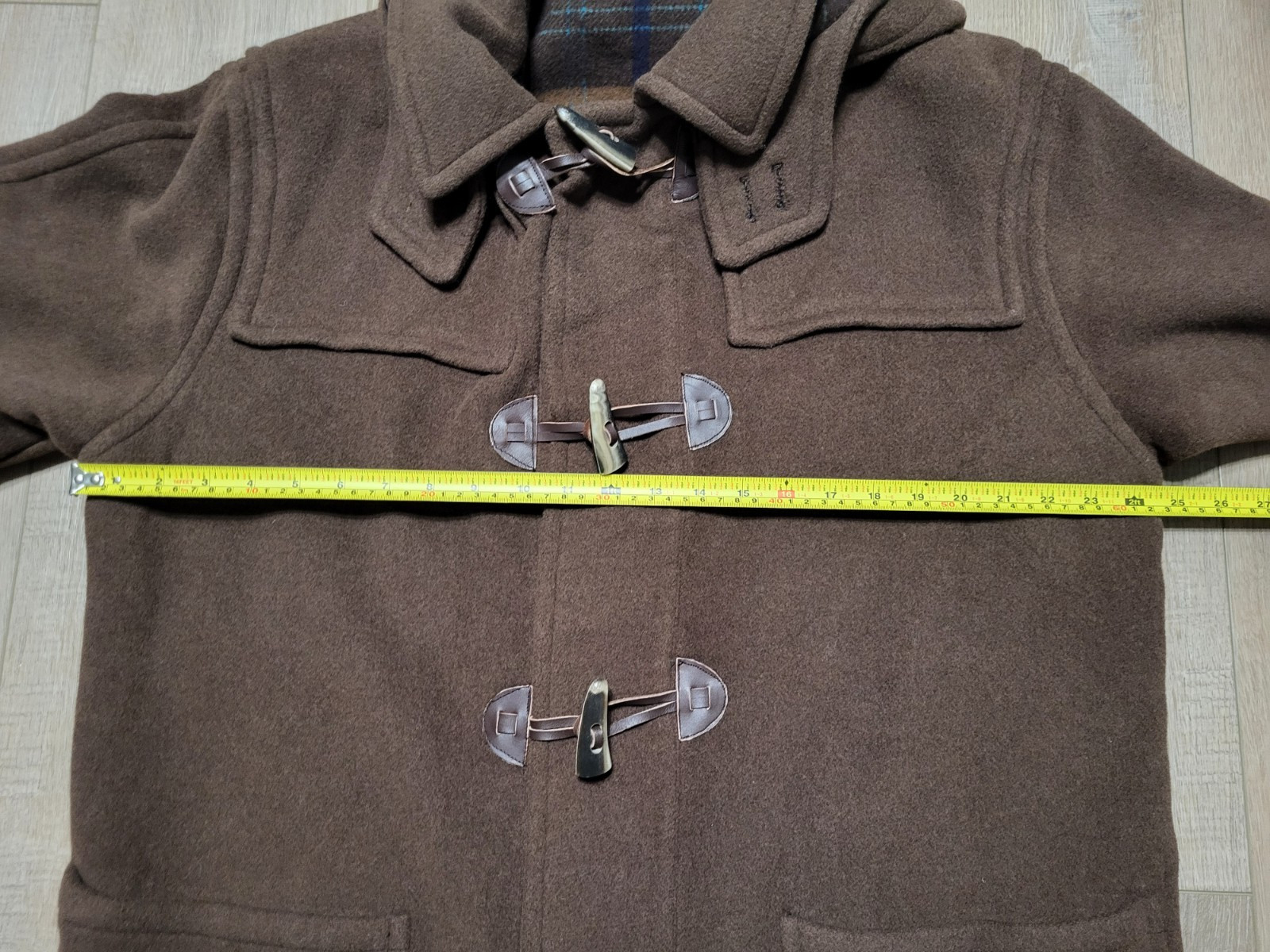 Vintage Griffe Duffle Coat Toggles Wool Cashmere Womens Italian Size 50 US:14 XL