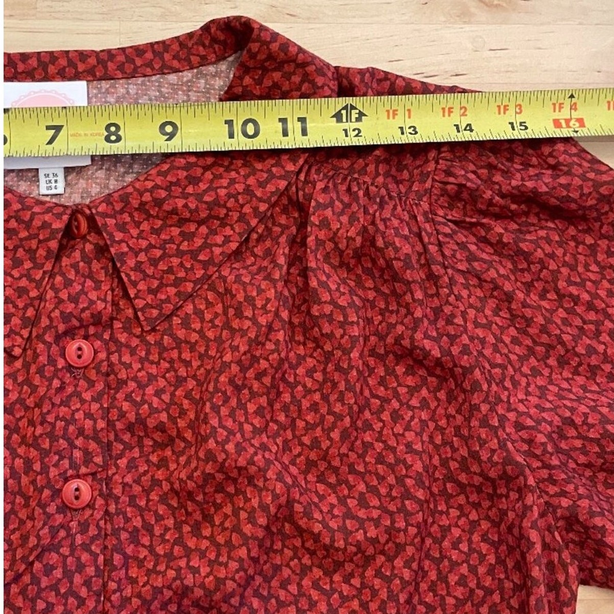 Emmy Design Sweden That Same Old Favorite Blouse Red Print 1930s Retro Academia
