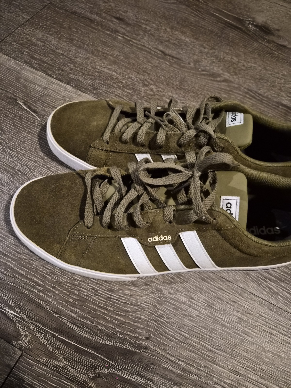 adidas Daily 3.0 Focus Olive Green Suede GW1916 Size 13 Tried On Once