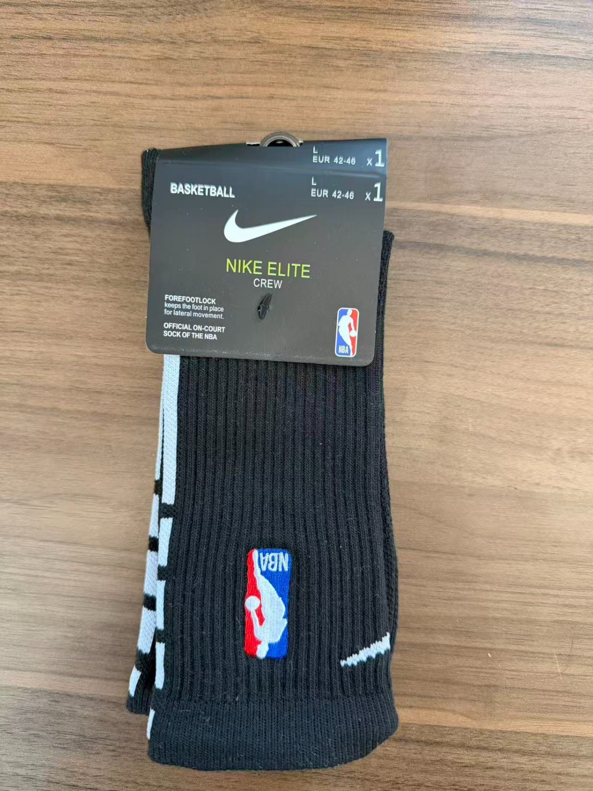 Nike Elite NBA Crew Socks 1 pair , Dri-FIT Technology, Size Large, Many Colors