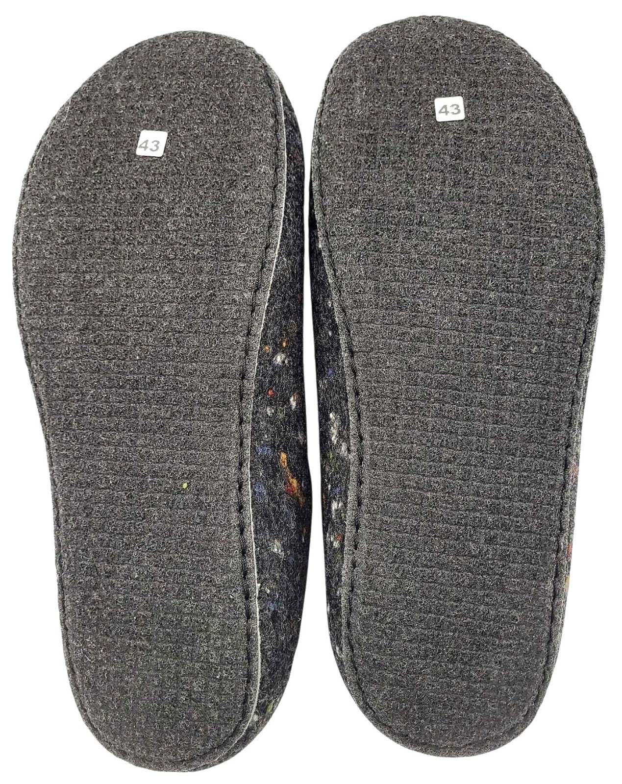 Men’s Felt Slippers BOSACO Warm Wool Anti Slip House Shoes Removable Insole