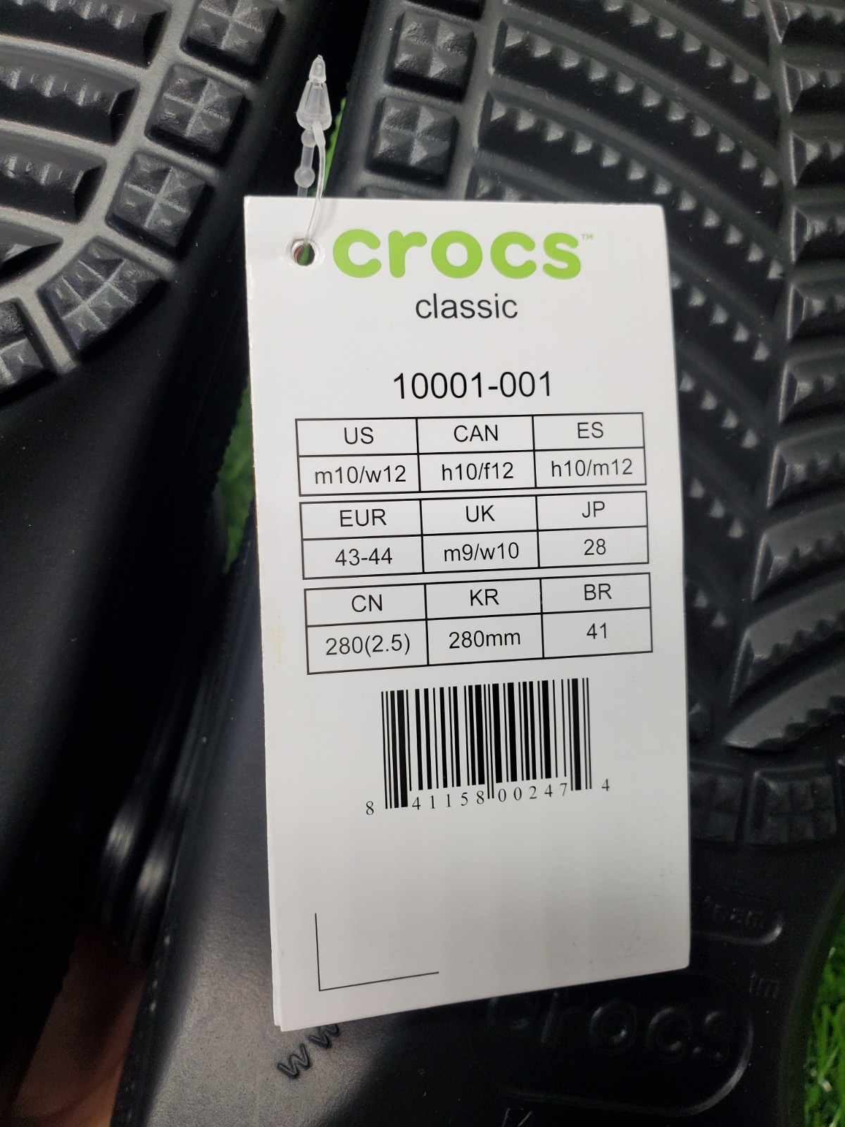 Crocs Classic Clogs BLACK 10001-001 Men’s Size 10 Women’s 12 ⚫ NEW