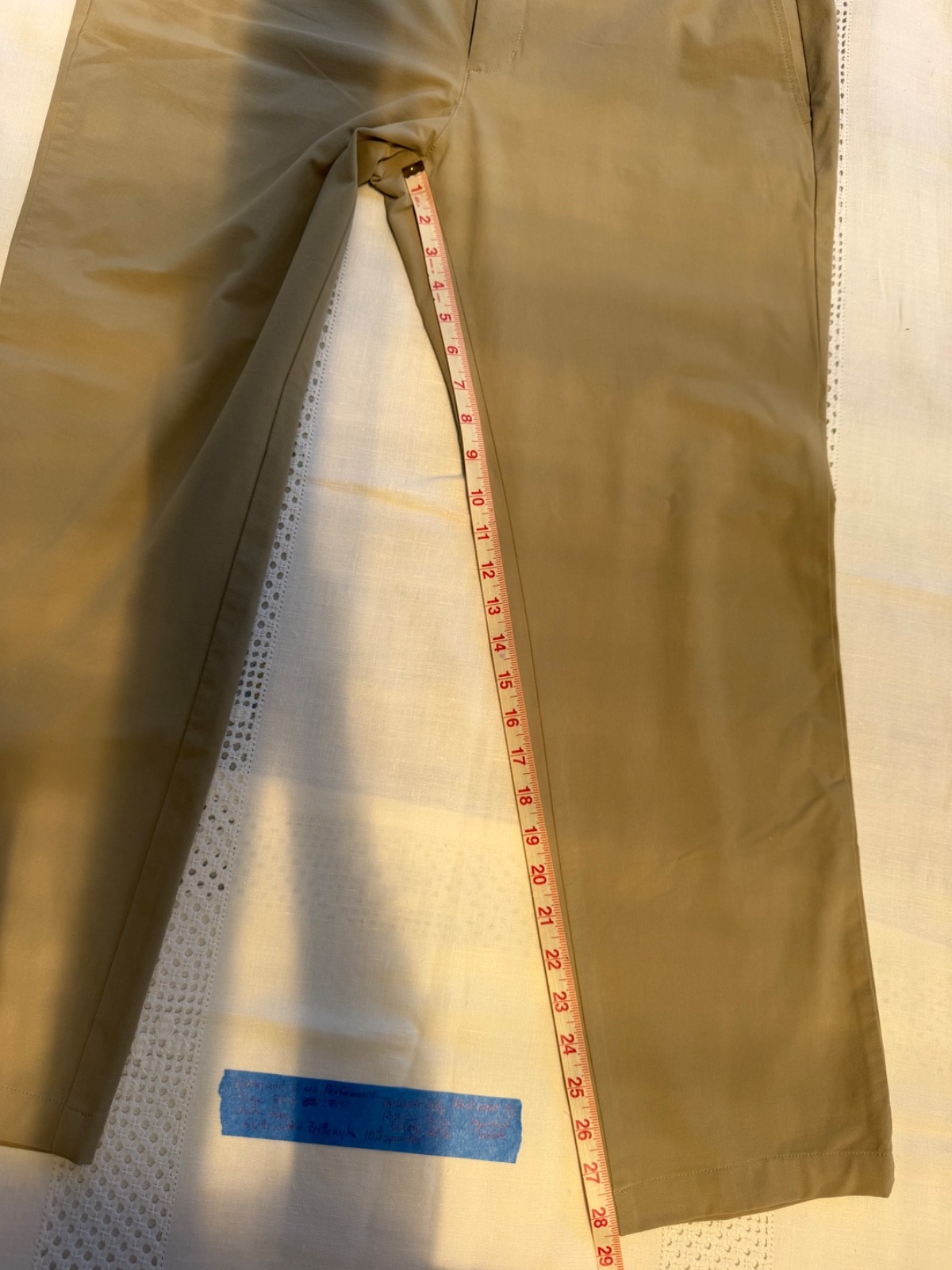 Vineyard Vines Performance Khaki Pants Men 38×32 Tan Stretch Preppy Golf Office