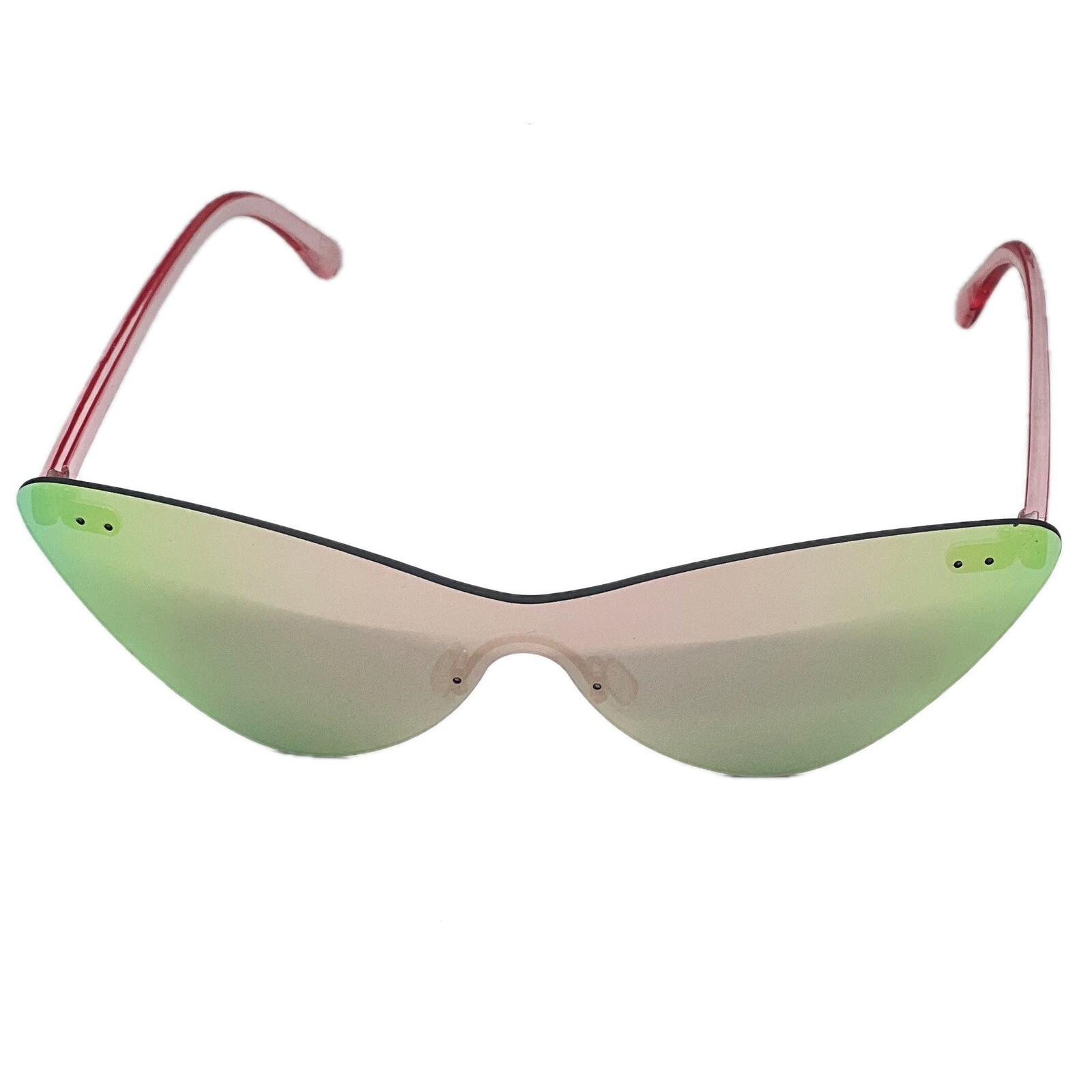 Cat Eye Sunglasses Mirrored Lens Fashion Funky Sunglasses Women Pink Mirror Lens