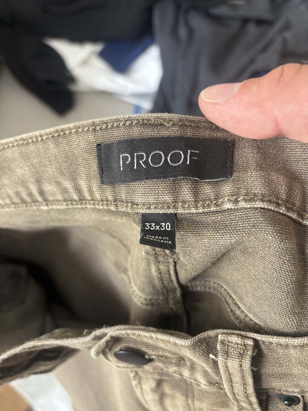 Proof Rover Pants Mens 33×30 Stretch Canvas Huckberry Sorbtek Brown