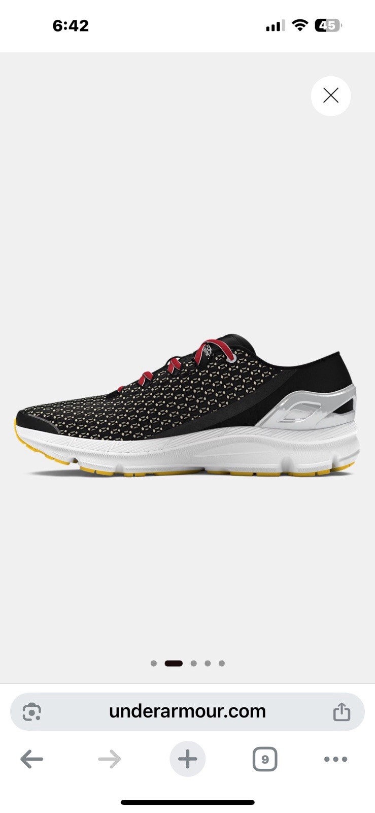 UA SpeedForm® Gemini – Black / Ivory Dune – 003