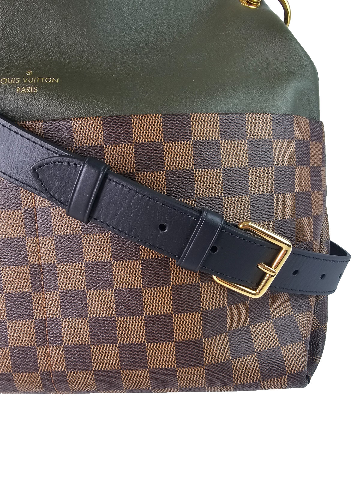 LOUIS VUITTON Damier Ebene a Calfskin Maida Shoulder Hobo Bag 2 Way Tote ARTSY