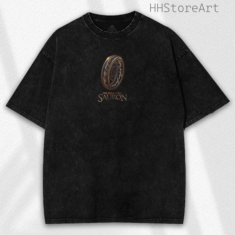 Dark Shadow Overlord Washed Tee: Vintage Fantasy Knight Graphic Shirt
